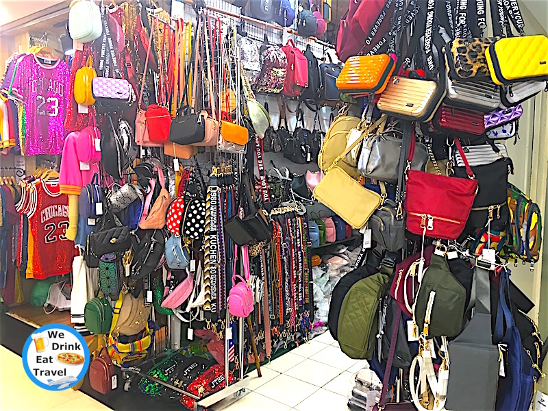 A huge variety of colorful bags at Platinum Fashion Mall Bangkok, Thailand