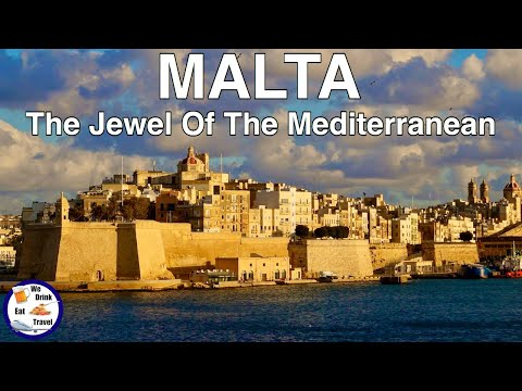 We Drink Eat Travel Youtube Image for their Malta Video - The Jewel of the Mediterranean.